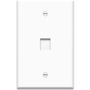 Legrand® WP3301-WH Keystone 1-Gang Oversized Wall Plate, 1-Port, White