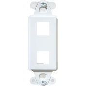 Legrand® WP3412-WH 2-Port Decorator Outlet Strap, White - Pkg Qty 10