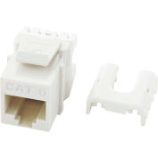 Legrand® WP3476-WH Cat 6 Quick Connect RJ45 Keystone Insert, White - Pkg Qty 10