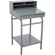 Global Industrial™ Shop Desk, 2 Drawers & Pigeonhole 36