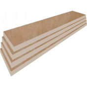 Slatwall Birch Shelves, 3/4"Hx8"Dx22-1/4"W, Finished on 2 Sides and 3 Edges