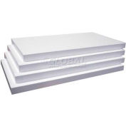 Slatwall White Shelves, 3/4"Hx8"Dx22-1/4"W, Finished on 2 Sides and 3 Edges