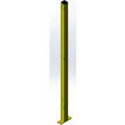 Husky Rack & Wire, Velox, Machine Guard, 8'H Line/Corner Post, Safety Yellow