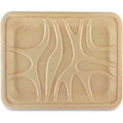 World Centric Fiber Trays, 1-Compartment, 9.1 x 7.1 x 0.7, Natural, 500/Carton