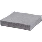 ESP Sorbents Oil-Only Meltblown Bonded Pads, 15" x 18", Gray, 100/Bale
