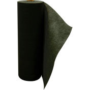 Global Industrial Universal Sorbent Barrier Spill Mat, Heavyweight, 36"W x 100'L, Gray