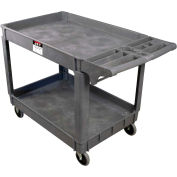 JET® PUC Series Plastic Service & Utility Cart 140019 - 46" x 25", 2 Shelf, 550 Lb. Cap.
