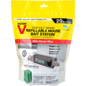 Victor Fast-Kill Brand Refillable Mouse Bait Station - 20 Baits, 15 oz. Poison Block - M923