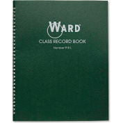 Ward® Class Record Book 910L, 11" x 8-1/2", White, 9-10 Weeks