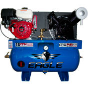 Eagle 9G30TRKE, 9 HP, Stationary Gas Compressor, 30 Gallon, 200 PSI, 18 CFM, Honda,  Electric/Recoil