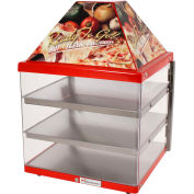 Wisco Industries®3 Shelf Pizza Display Warmer, Single Door Unit, 18" W x 24"H x 18"D