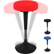 Uncaged Ergonomics Adjustable Height Wobble Stool Swivel Chair - Red