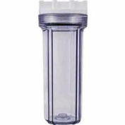 Clear Plastic Filter Housings 10"Lx3/8" Port Pressure Release - Pkg Qty 12