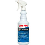 Betco Clear Image Non-Ammoniated Glass & Surface Cleaner - 12/CS, 32 oz.- Rain Fresh, Blue - 1921200