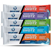 Overtime Sugar-Free Electrolyte Replacement. Single Serve Shotz for 16.9 fl oz Bottle, 80/Case