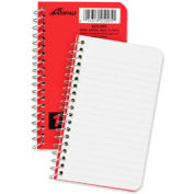 Wirebound Pocket Memo Book, College/Narrow Rule, 4 x 6, 40 Sheets/Pad, 3 Pads/Pk