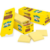 Canary Yellow Super Sticky Notes, 2 x 2, Ten 90-Sheet Pads/Pack