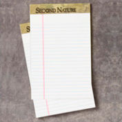 Second Nature® Recycled 8-1/2x11-3/4 Pads, Legal Rule, White, 50 Shts/Pad, 12/Pk