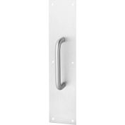 Rockwood Pull Plate, 6"L x 15"H x 3/4, Satin Stainless Steel, 6" CTC
