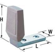 Rockwood Angle Door Stop Hinge Pin Stop, 1-7/8"Dia, Satin Chrome - Pkg Qty 10