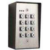 Alarm Controls Digital Keypad, Flush Mounted Weatherproof & Vandal-Resistant, Stainless Steel