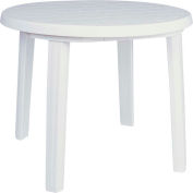 Siesta Sunny 35.5&quot; Resin Round Dining Table, White