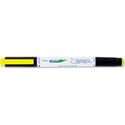 Zebra Eco Zebrite Double-Ended Highlighter, Chisel/Fine Point, Fluor Yellow, Dozen