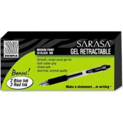 Zebra Sarasa Gel Retractable Pen, Medium  0.7mm, Black Ink, 20/Pack + 4 Bonus Pens