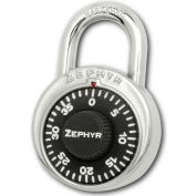 Zephyr 1902 Combination Padlock 13/16" Shackle No Control Key Access - Black Dial