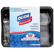 Dixie® DXECH0180DX7, Cutlery Combo, Polystyrene, Clear, 180/Box