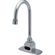 Zurn® Z6920-XL-CP4-MT AquaSense Battery Powered Gooseneck Faucet, Mixing Tee, 4'' Cover Plate