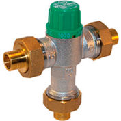 Zurn 12-ZW1070XL 1/2 In. FNPT Thermostatic Mixing Valve - Lead Free Cast Bronze - ASSE1016, ASSE1070