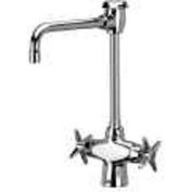 Zurn Double Lab Faucet with 6" Vacuum Breaker Spout and Four Arm Handles - Lead Free