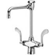 Zurn Double Lab Faucet with 6" Vacuum Breaker Spout and 4" Wrist Blade Handles - Lead Free