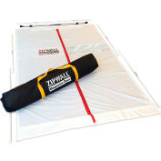 ZipWall&#174; Magnetic Dust Barrier Door Kit, High-Tech Fabric/Metal, White - MDK - Pkg Qty 2