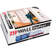 ZipWall&#174; Reusable Barrier Panels, High-Tech Fabric, White - ZFMP - Pkg Qty 4