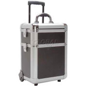TZ Case, Mini-Pro Wheeled Case, 12"L x 8-3/4"W x 16-1/2"H, Black Hole