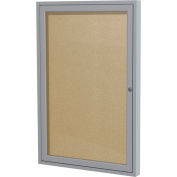 Ghent Enclosed Bulletin Board - Outdoor / Indoor - 1 Door - Vinyl - 24 ...