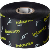 Inkanto AWR 8 Premium Wax Ribbons, 80mm W x 450m L, Black, 12 Rolls/Case
