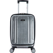 InUSA SouthWorld Lightweight Hardside Luggage Spinner 19" Carry-On - Silver Brush