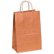 Global Industrial™ Paper Shopping Bags, 13"W x 7"D x 17"H, Kraft, 250/Pack