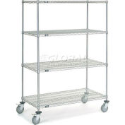 Nexelate® Wire Shelf Truck, 1200 lb. Capacity, 48"L x 24"W x 69"H