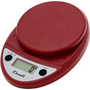 Escali P115WR Primo Compact Digital Scale, 5000 g x 1 g, Warm Red