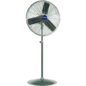 Global Industrial Aluminum 24" Industrial Pedestal Fan, Oscillating, 7525 CFM, 1/4 HP