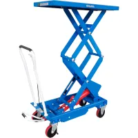 Global Industrial™ Mobile Double Scissor Lift Table, 39