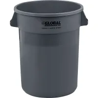 32 Gallons Plastic Open Trash Can