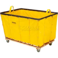 Global Industrial&#153; Basket Bulk Truck, Vinyl, 8 Bushel Capacity, Yellow