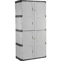 Rubbermaid Storage Small Cabinet with Doors, Lockable Storage