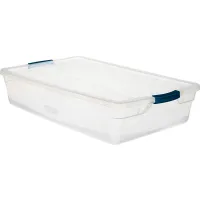Rubbermaid Cleverstore 41 Quart Latching Stackable Storage Tote