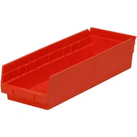 Big Storage Colorful Plastic Bin Boxes W50 Nestable HDPE 487 * 343 * 258 Mm